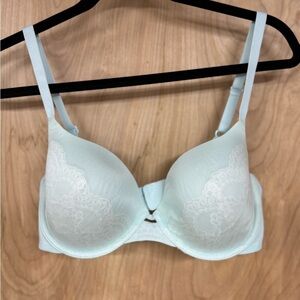 AMBRIELLE Full Figure UNDERWIRE Bra, Light Teal 38C